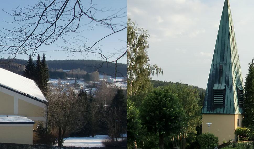 Slider im Kopf der Homepage der Pfarrei Gefrees