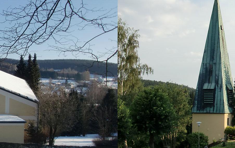 Slider im Kopf der Homepage der Pfarrei Gefrees